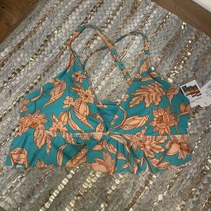 Peplum Swim Top
